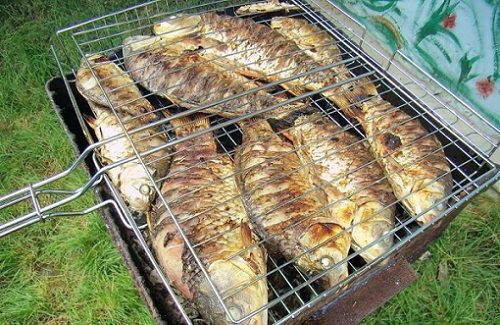 карась на решетке